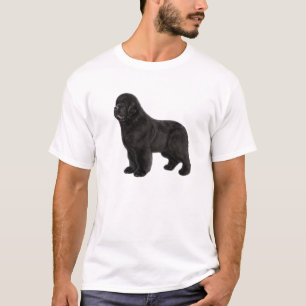 Neufundland - Hund-Kohle Zeichnend T-Shirt