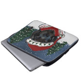 Neufundland-Hund Laptopschutzhülle (Vorne Knopf)