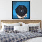 Neufundland-Hund Leinwanddruck (Insitu (Schlafzimmer))