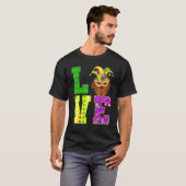Neufundland Hund Lover I Liebe Mardi Gras Kostüm M T-Shirt (Vorne ganz)
