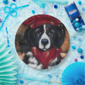 Neufundland-Hund Pappteller (Party)