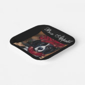 Neufundland-Hund Pappteller (Gewinkelt)