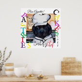 Neufundland-Hund Poster (Küche)