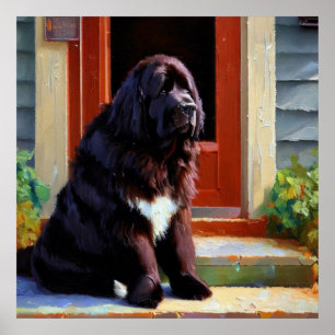 Neufundland-Hund Poster