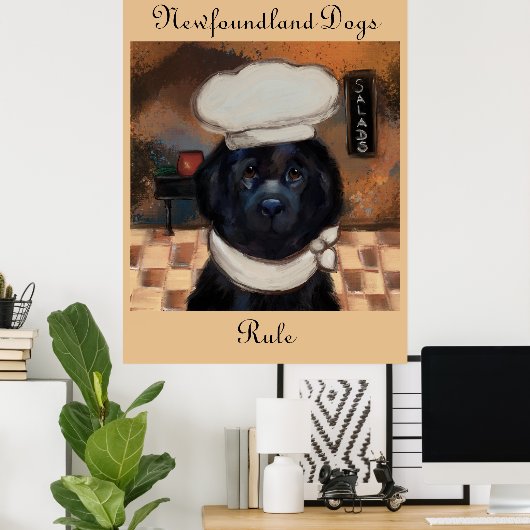 Neufundland-Hund Poster (Heimbüro)