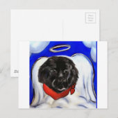 Neufundland-Hund Postkarte (Vorne/Hinten)