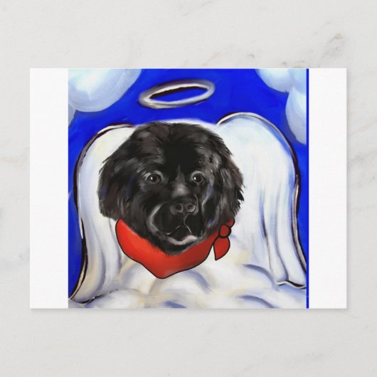 Neufundland-Hund Postkarte (Vorderseite)