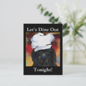 Neufundland-Hund Postkarte (Stehend Vorderseite)