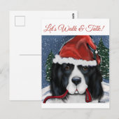 Neufundland-Hund Postkarte (Vorne/Hinten)