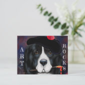 Neufundland-Hund Postkarte (Stehend Vorderseite)