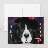 Neufundland-Hund Postkarte (Vorne/Hinten)