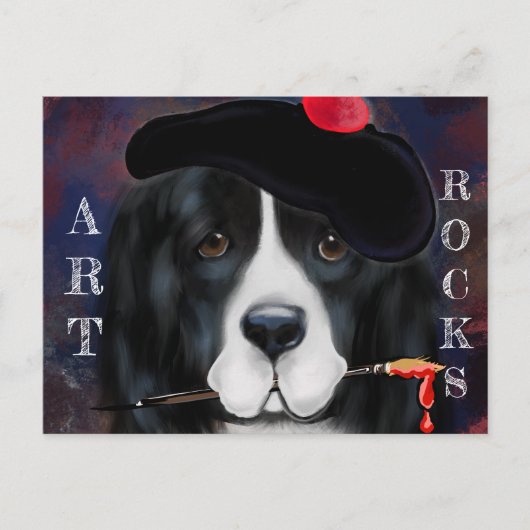 Neufundland-Hund Postkarte (Vorderseite)