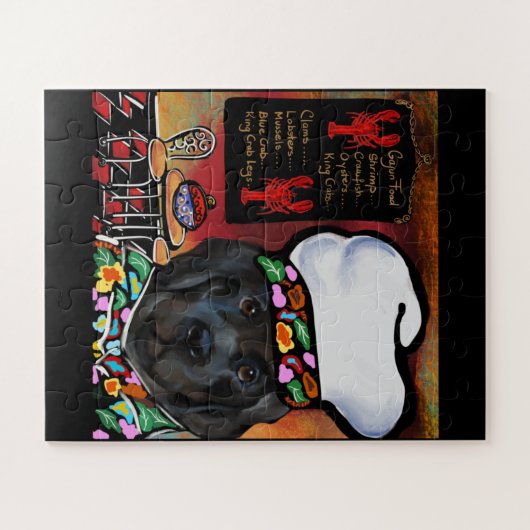 Neufundland-Hund Puzzle (Horizontal)