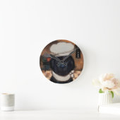 Neufundland-Hund Runde Wanduhr (Zuhause)