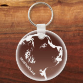 Neufundland Hund Schlüsselanhänger Custom Pup Dog (Vorderseite)