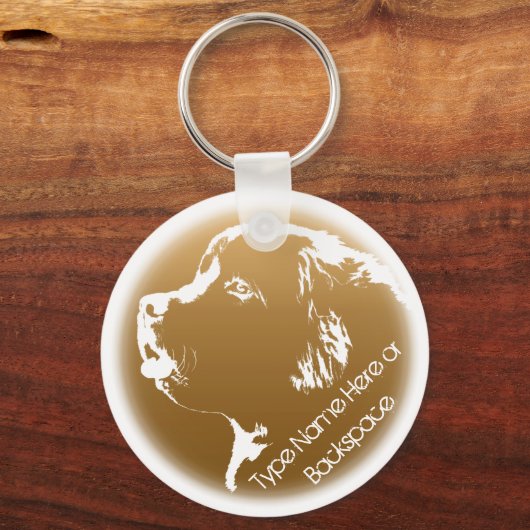 Neufundland Hund Schlüsselanhänger Neufundlander K (Vorderseite)