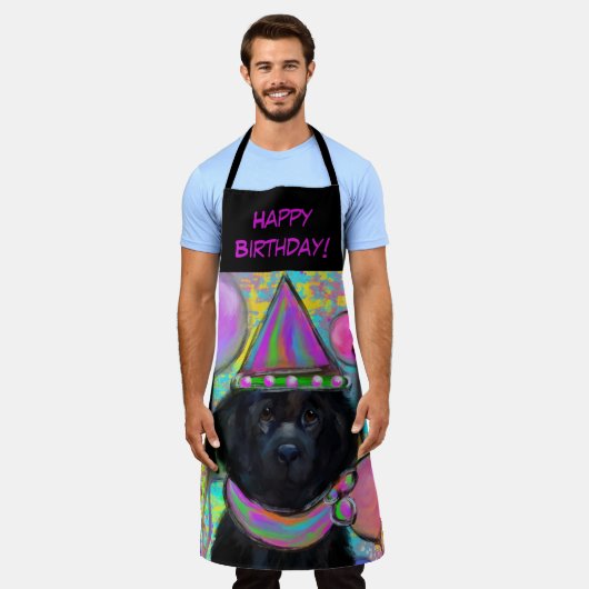 Neufundland-Hund Schürze (Getragen)