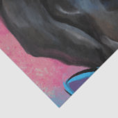 Neufundland-Hund Seidenpapier (Detail)