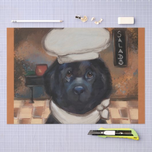 Neufundland-Hund Seidenpapier (Handwerk)