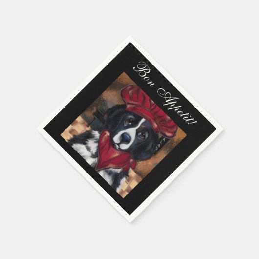 Neufundland-Hund Serviette (Ecke)