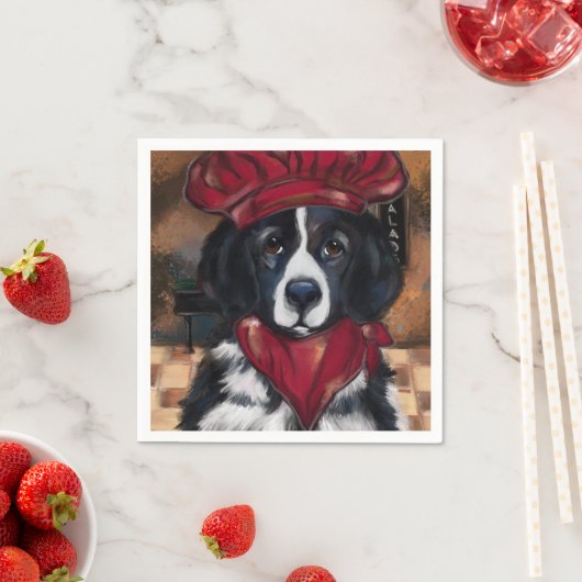 Neufundland-Hund Serviette (Beispiel)