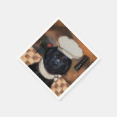 Neufundland-Hund Serviette (Ecke)