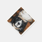 Neufundland-Hund Serviette (Ecke)