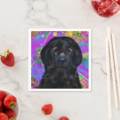 Neufundland-Hund Serviette (Beispiel)