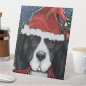 Neufundland-Hund Sockelschild (In Situ)
