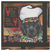 Neufundland-Hund Stoff (Nahaufnahme)