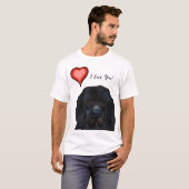 Neufundland-Hund T-Shirt (Vorne ganz)