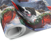 Neufundland Hund Weihnachtsfest Geschenkpapier (Rolleneckpunkt)