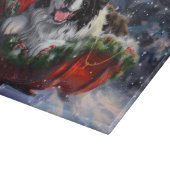 Neufundland Hund Weihnachtsfest Schneidebrett (Ecke)