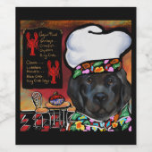 Neufundland-Hund Weinetikett (Einzelnes Label)