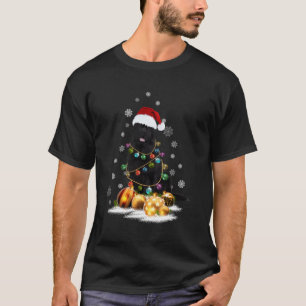 Neufundland Hunde Licht zu Weihnachten T-Shirt
