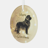 Neufundland Hunde Ornament (Vorderseite links)