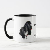 Neufundland Hunde Proud Newfie Mama Personalisiert Tasse (Links)