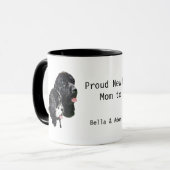 Neufundland Hunde Proud Newfie Mama Personalisiert Tasse (Vorderseite Links)