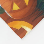 Neufundland Hunde Pumpkin Halloween Funny Fleecedecke (Ecke)