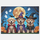 Neufundland Hunde Pumpkin Halloween Funny Magnet (Vorderseite)