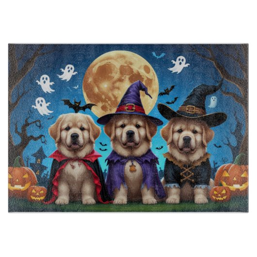Neufundland Hunde Pumpkin Halloween Funny Schneidebrett (Vorderseite)