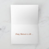 Neufundland Hunde schlafen Weihnachtskarte Feiertagskarte (Innenseite)