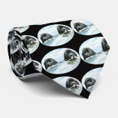 Neufundland Hunde schwimmen Krawatte (Gerollt)