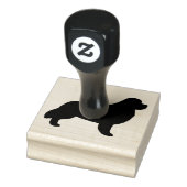 Neufundland Hunde Silhouette Newf Gummistempel (Stempel)