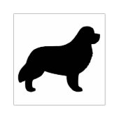 Neufundland Hunde Silhouette Newf Gummistempel (Prägung)