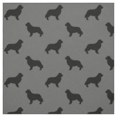 Neufundland Hunde Silhouetten Gemustert Stoff (Muster)