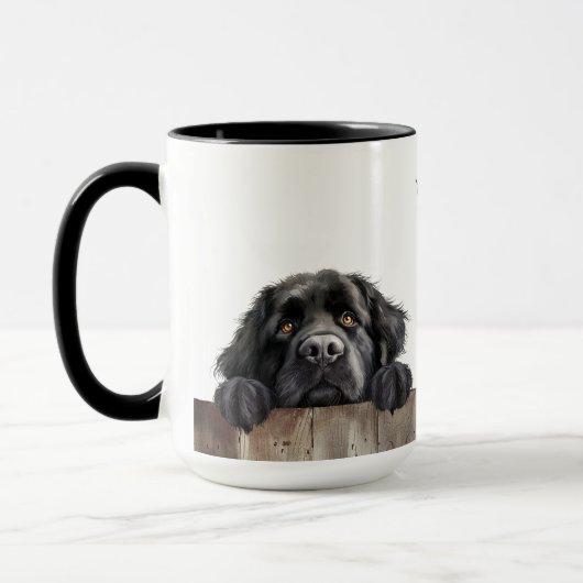 Neufundland-Hunde-Tasse Tasse (Links)