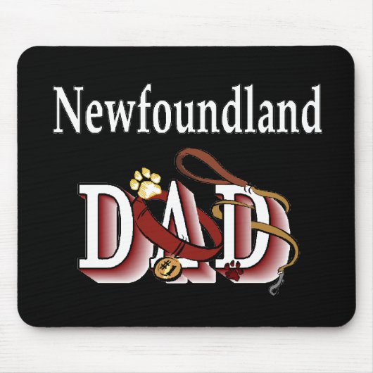 Neufundland Hunde Vater Geschenke Mousepad (Vorne)