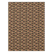 Neufundland Hunde Weihnachtsmannmützen Weihnachtsf Tischdecke (Vorderseite)