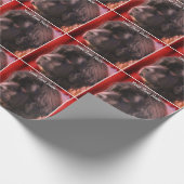 Neufundland - Hundegefecht Personalisiert Geschenkpapier (Ecke)